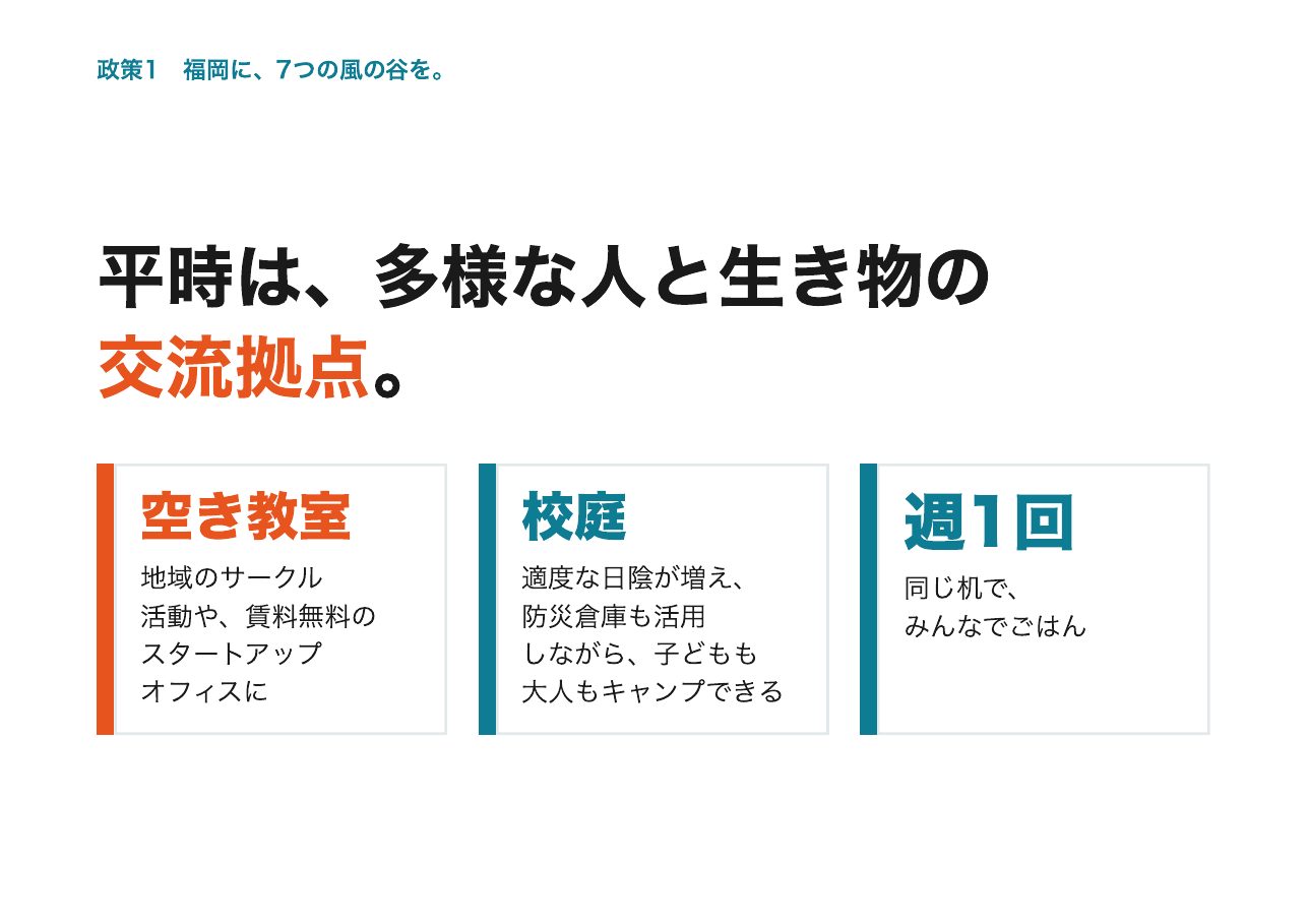 会見フリップ38：平時は、多様な人と生き物の交流拠点。